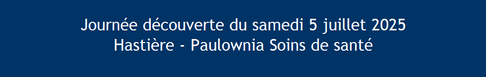 Journe dcouverte du samedi 5 juillet 2025 Hastire - Paulownia Soins de sant